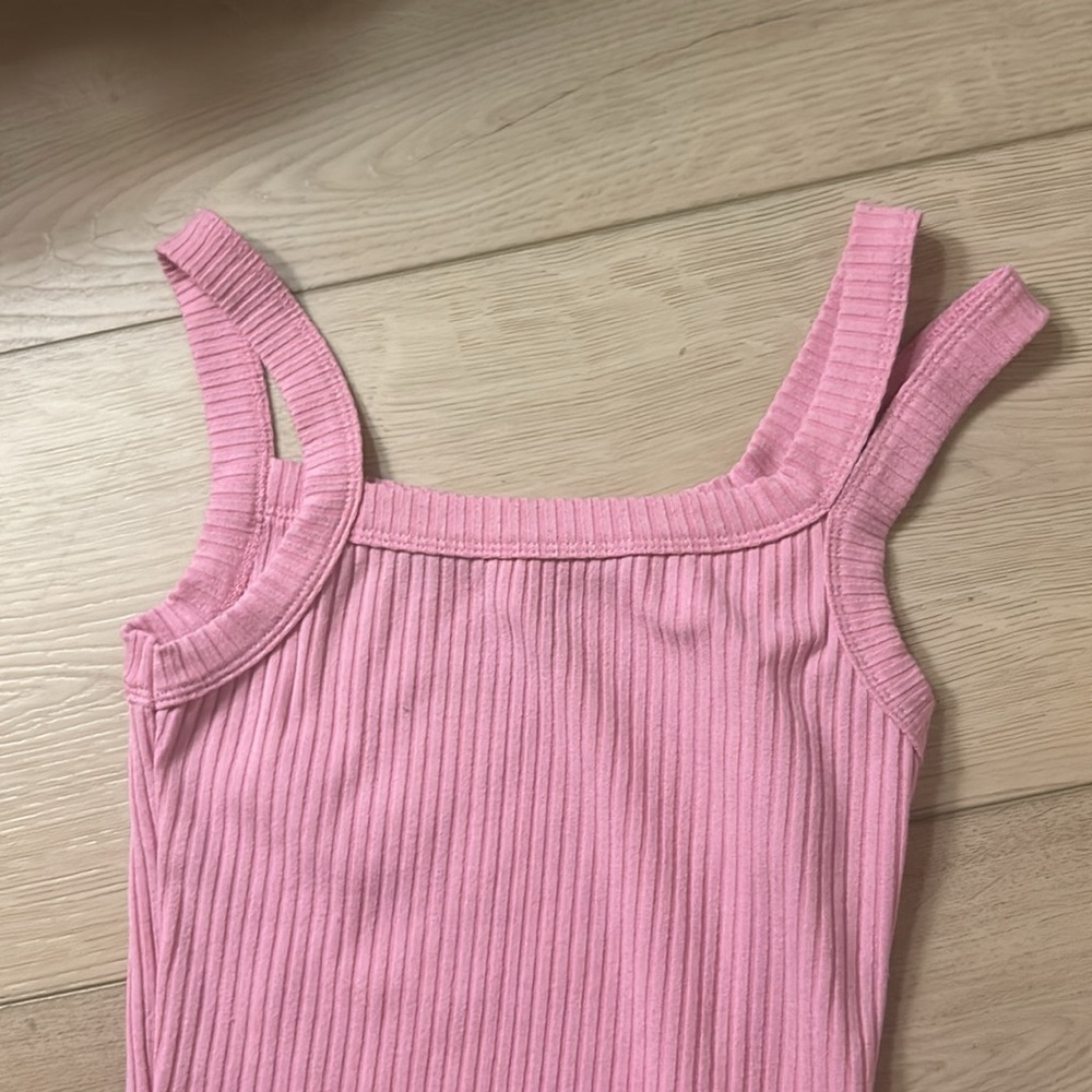 Pink Ribbed Bodysuit - Picture 2 of 5
